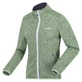 Green - Side - Regatta Womens-Ladies Newhill Marl Full Zip Fleece Jacket