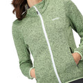 Green - Lifestyle - Regatta Womens-Ladies Newhill Marl Full Zip Fleece Jacket