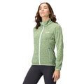 Green - Pack Shot - Regatta Womens-Ladies Newhill Marl Full Zip Fleece Jacket