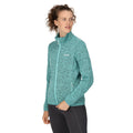 Burgundy - Close up - Regatta Womens-Ladies Newhill Marl Full Zip Fleece Jacket