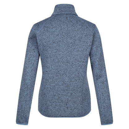 Coronet Blue-White - Back - Regatta Womens-Ladies Newhill Marl Full Zip Fleece Jacket