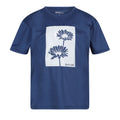 Dusty Denim - Front - Regatta Childrens-Kids Alvarado VII Flowers T-Shirt