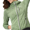 Quiet Green - Lifestyle - Regatta Womens-Ladies Newhill Marl Hooded Fleece Jacket
