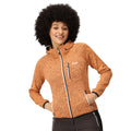 Apricot Crush - Pack Shot - Regatta Womens-Ladies Newhill Marl Hooded Fleece Jacket