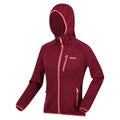 Rumba Red - Side - Regatta Womens-Ladies Newhill Marl Hooded Fleece Jacket