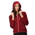 Rumba Red - Lifestyle - Regatta Womens-Ladies Newhill Marl Hooded Fleece Jacket