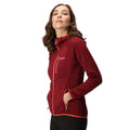 Rumba Red - Pack Shot - Regatta Womens-Ladies Newhill Marl Hooded Fleece Jacket