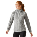 Cyberspace - Close up - Regatta Womens-Ladies Newhill Marl Hooded Fleece Jacket