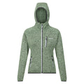 Quiet Green - Front - Regatta Womens-Ladies Newhill Marl Hooded Fleece Jacket