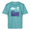 Bristol Blue - Front - Regatta Childrens-Kids Alvarado VII Mountain T-Shirt