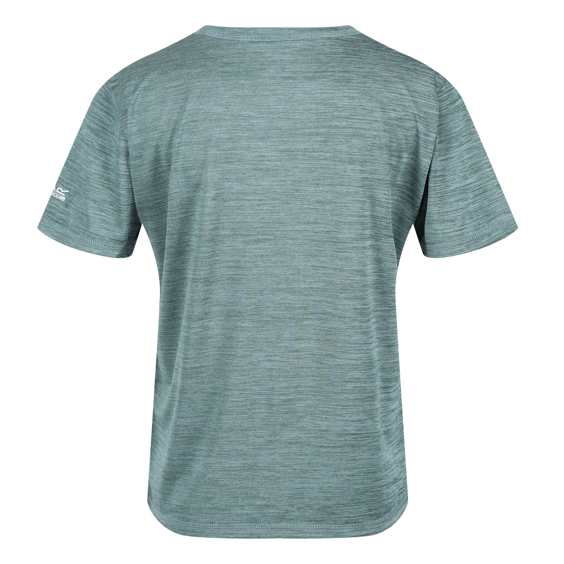Ivy Moss Marl - Back - Regatta Childrens-Kids Alvarado VII Cycling Marl T-Shirt