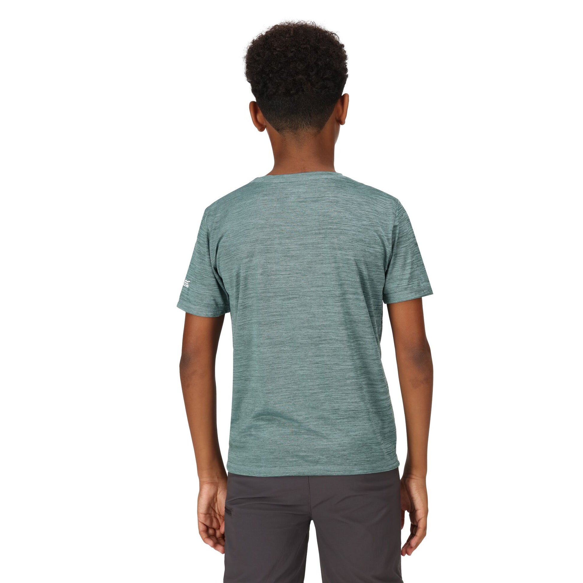 Ivy Moss - Close up - Regatta Childrens-Kids Alvarado VII Cycling Marl T-Shirt