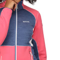 Fruit Dove-Dusty Denim - Close up - Regatta Womens-Ladies Yare VII Marl Full Zip Soft Shell Jacket