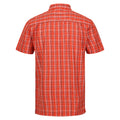 Rusty Orange - Back - Regatta Mens Kalambo VII Quick Dry Short-Sleeved Shirt