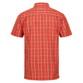 Rusty Orange - Back - Regatta Mens Kalambo VII Quick Dry Short-Sleeved Shirt