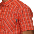 Rusty Orange - Pack Shot - Regatta Mens Kalambo VII Quick Dry Short-Sleeved Shirt