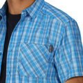 Indigo Blue - Pack Shot - Regatta Mens Kalambo VII Quick Dry Short-Sleeved Shirt