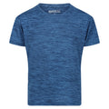 Indigo Blue - Front - Regatta Childrens-Kids Fingal Edition Marl T-Shirt