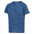 Indigo Blue - Side - Regatta Childrens-Kids Fingal Edition Marl T-Shirt