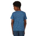 Indigo Blue - Close up - Regatta Childrens-Kids Fingal Edition Marl T-Shirt