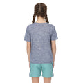 Dusty Denim - Close up - Regatta Childrens-Kids Fingal Edition Marl T-Shirt