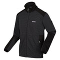 Seal Grey-Black - Side - Regatta Mens Highton III Full Zip Fleece Jacket
