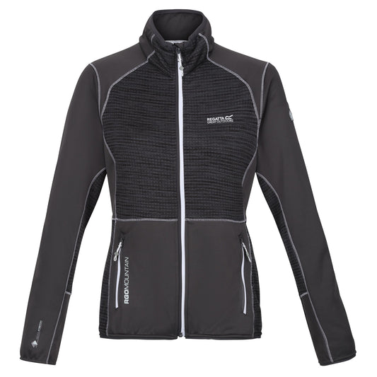 Seal Grey - Front - Regatta Womens-Ladies Yare VII Marl Full Zip Soft Shell Jacket