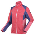 Fruit Dove-Dusty Denim - Side - Regatta Womens-Ladies Lindalla V Marl Full Zip Fleece Jacket