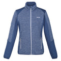 Dusty Denim - Front - Regatta Womens-Ladies Lindalla V Marl Full Zip Fleece Jacket