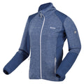 Dusty Denim - Side - Regatta Womens-Ladies Lindalla V Marl Full Zip Fleece Jacket