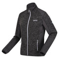 Seal Grey - Side - Regatta Womens-Ladies Lindalla V Marl Full Zip Fleece Jacket