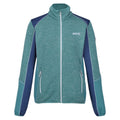 Bristol Blue-Dusty Denim - Front - Regatta Womens-Ladies Lindalla V Marl Full Zip Fleece Jacket