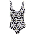 Black - Front - Regatta Womens-Ladies Orla Kiely Daisy One Piece Swimsuit