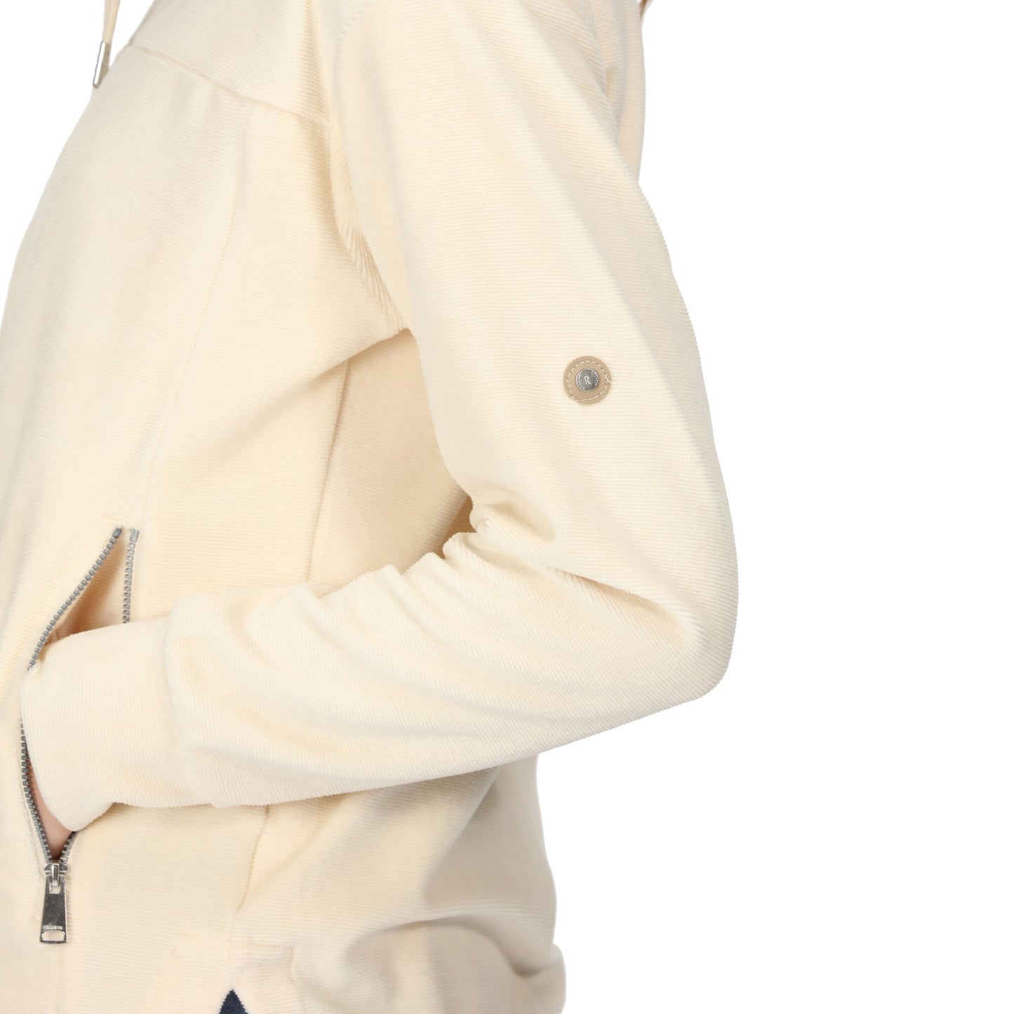 Light Vanilla - Pack Shot - Regatta Womens-Ladies Velour Full Zip Fleece Jacket
