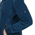 Blue Opal - Close up - Regatta Womens-Ladies Velour Full Zip Fleece Jacket