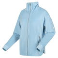 Powder Blue - Side - Regatta Womens-Ladies Velour Full Zip Fleece Jacket