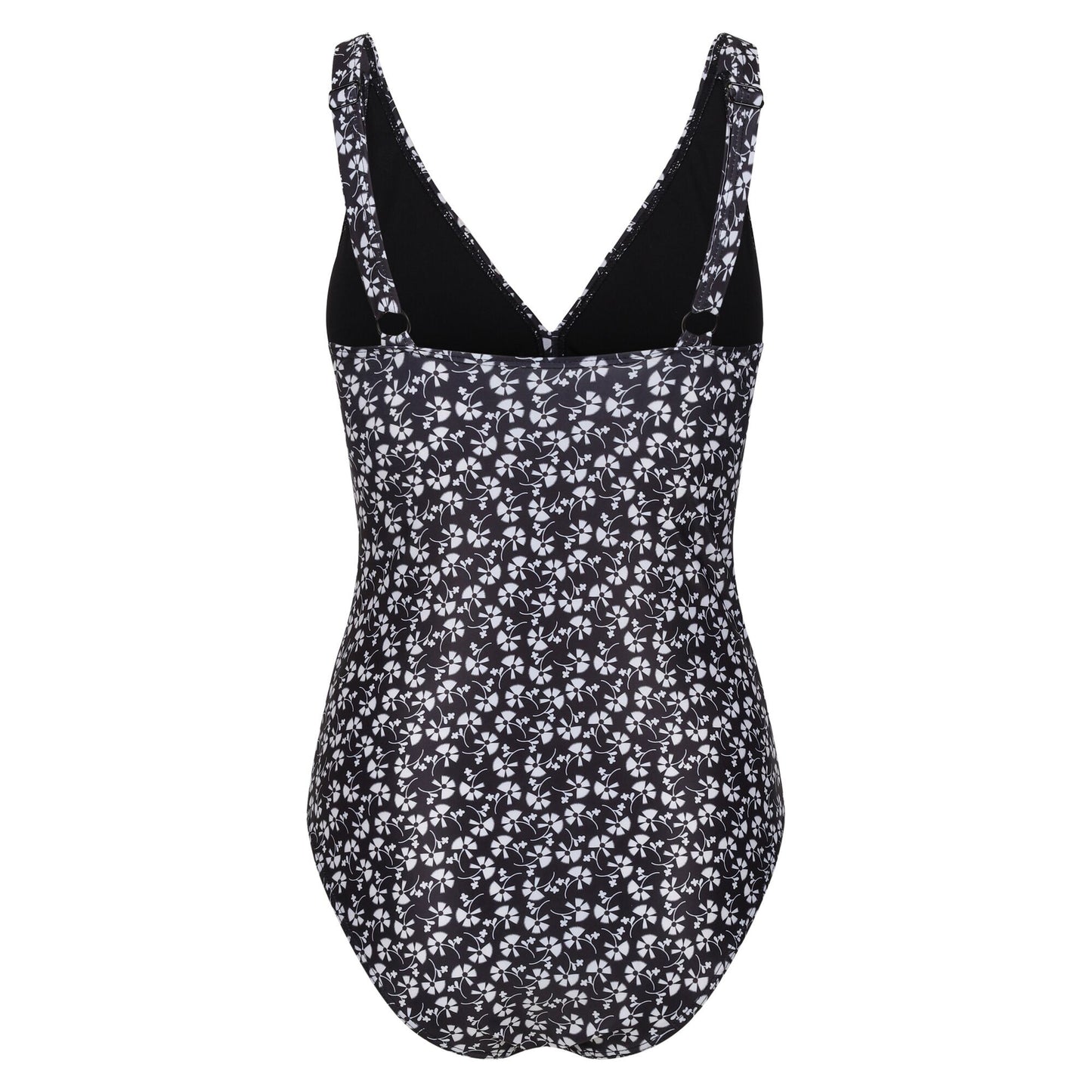 Black-White - Back - Regatta Womens-Ladies Orla Kiely Parsley One Piece Swimsuit