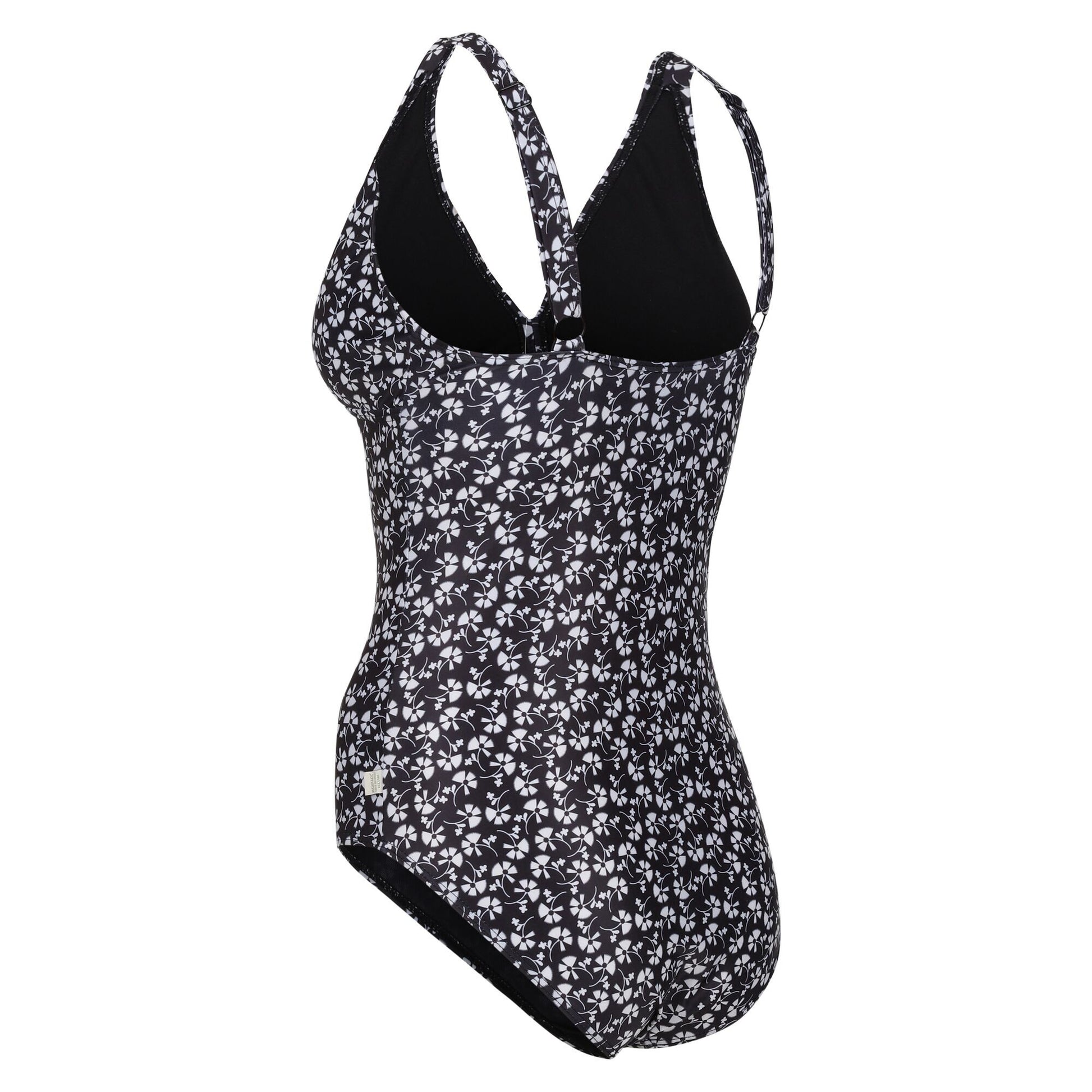 Black-White - Lifestyle - Regatta Womens-Ladies Orla Kiely Parsley One Piece Swimsuit