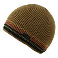 Umber - Back - Regatta Mens Balton IV Striped Beanie