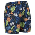 Navy - Lifestyle - Regatta Childrens-Kids Skander II Tropical Swim Shorts