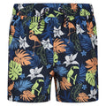 Navy - Front - Regatta Childrens-Kids Skander II Tropical Swim Shorts