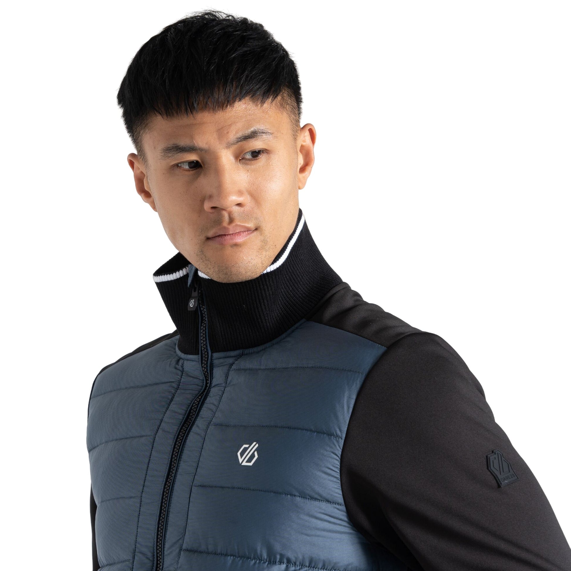 Moonlight Denim-Black - Lifestyle - Dare 2B Mens Frost Quilted Hybrid Jacket