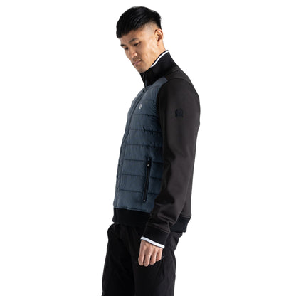 Moonlight Denim-Black - Pack Shot - Dare 2B Mens Frost Quilted Hybrid Jacket