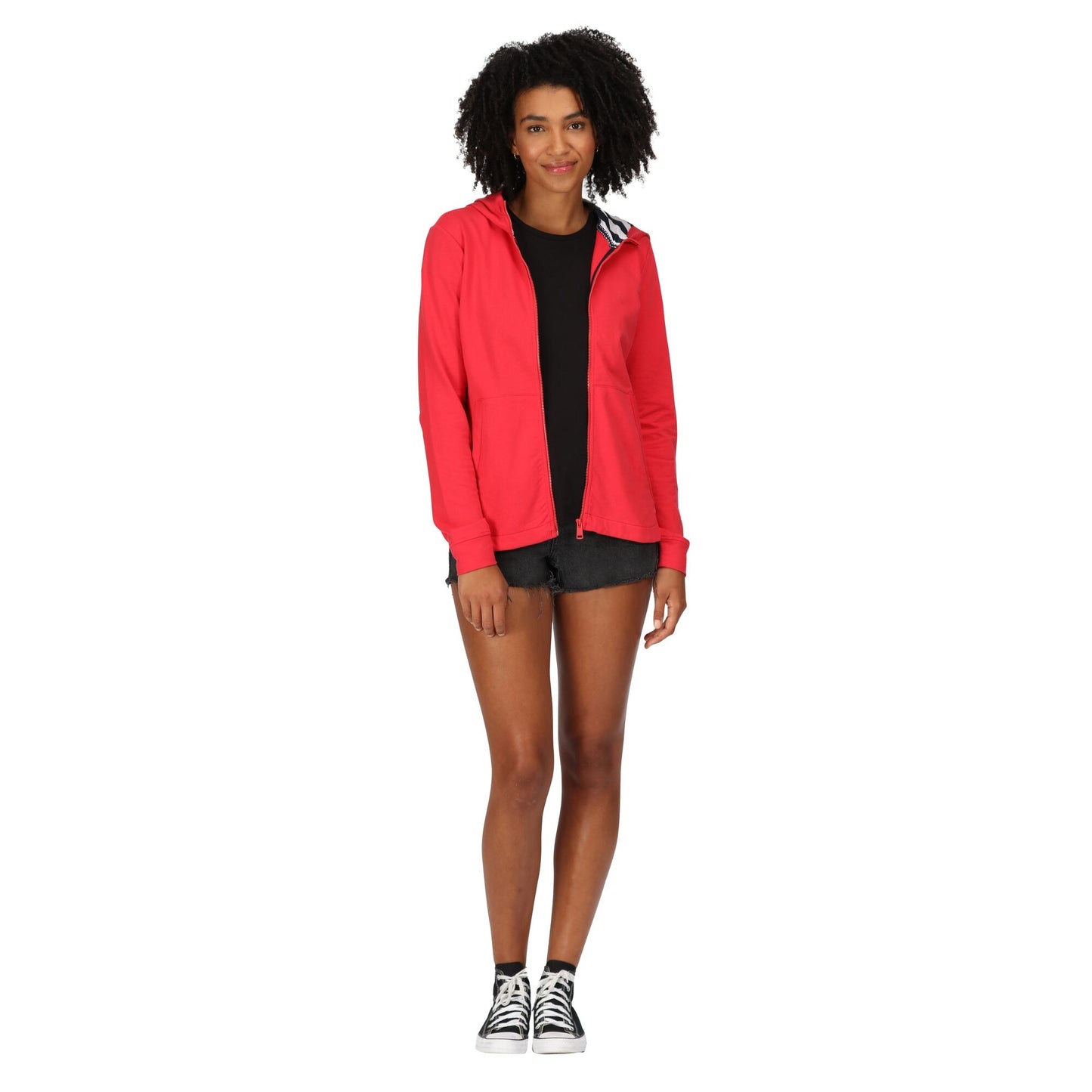 Miami Red - Close up - Regatta Womens-Ladies Bayla Full Zip Hoodie