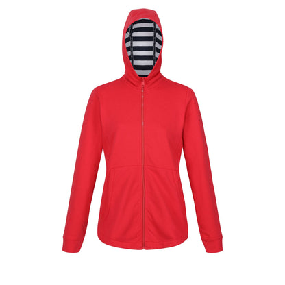 Miami Red - Front - Regatta Womens-Ladies Bayla Full Zip Hoodie