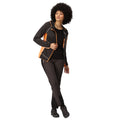 Black-Apricot Crush - Close up - Regatta Womens-Ladies Attare II Marl Jacket