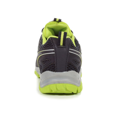 Navy-Lime Punch - Back - Regatta Childrens-Kids Vendeavour Walking Shoes