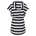 Navy - Back - Regatta Childrens-Kids Bernessa Striped Towelling Poncho