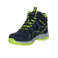 Navy-Lime Punch - Close up - Regatta Childrens-Kids Vendeavour Walking Boots
