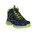 Navy-Lime Punch - Front - Regatta Childrens-Kids Vendeavour Walking Boots